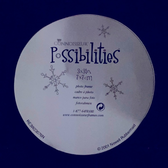 Holiday Christmas Tree Mini Photo Metal Silver Frame - Picture 2 of 3